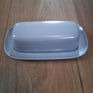 Mid Century Robin's Egg Blue Butter Dish - Vintage 1960's Melmac Melamine 60's